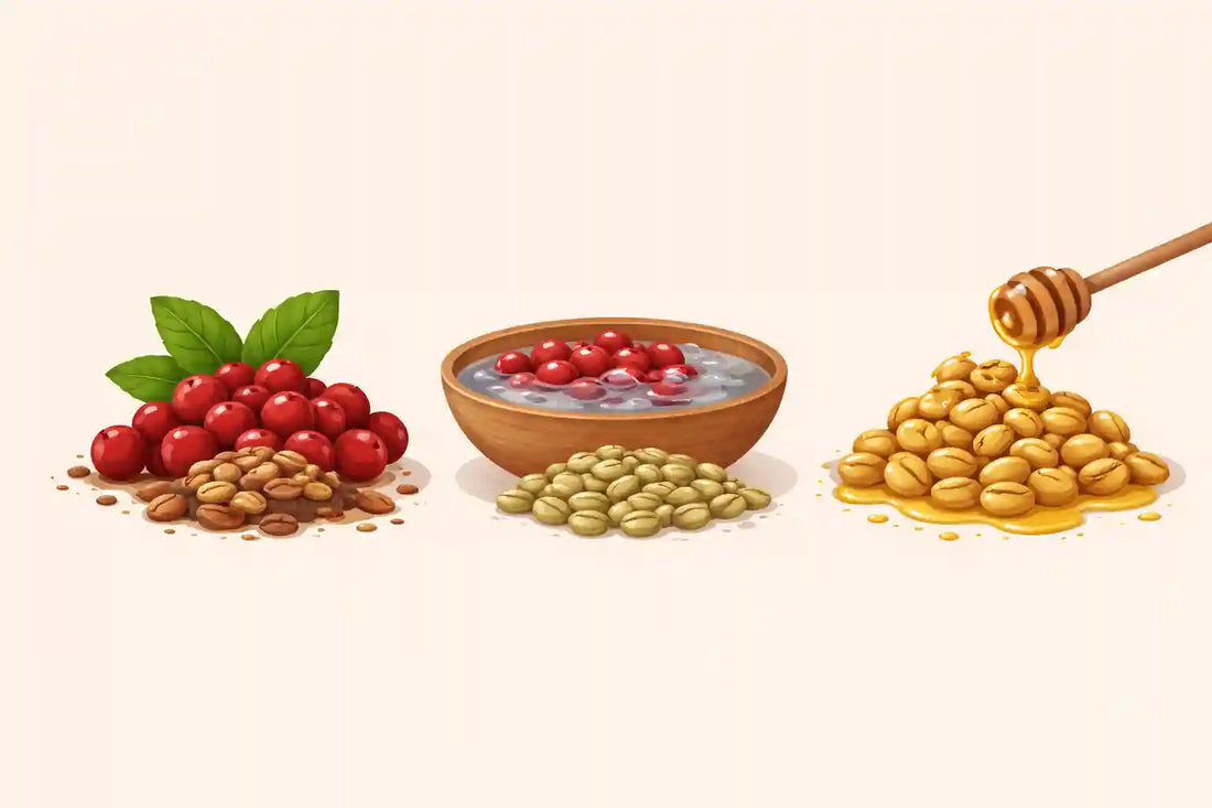 Natural vs Washed vs Honey Processed Coffee