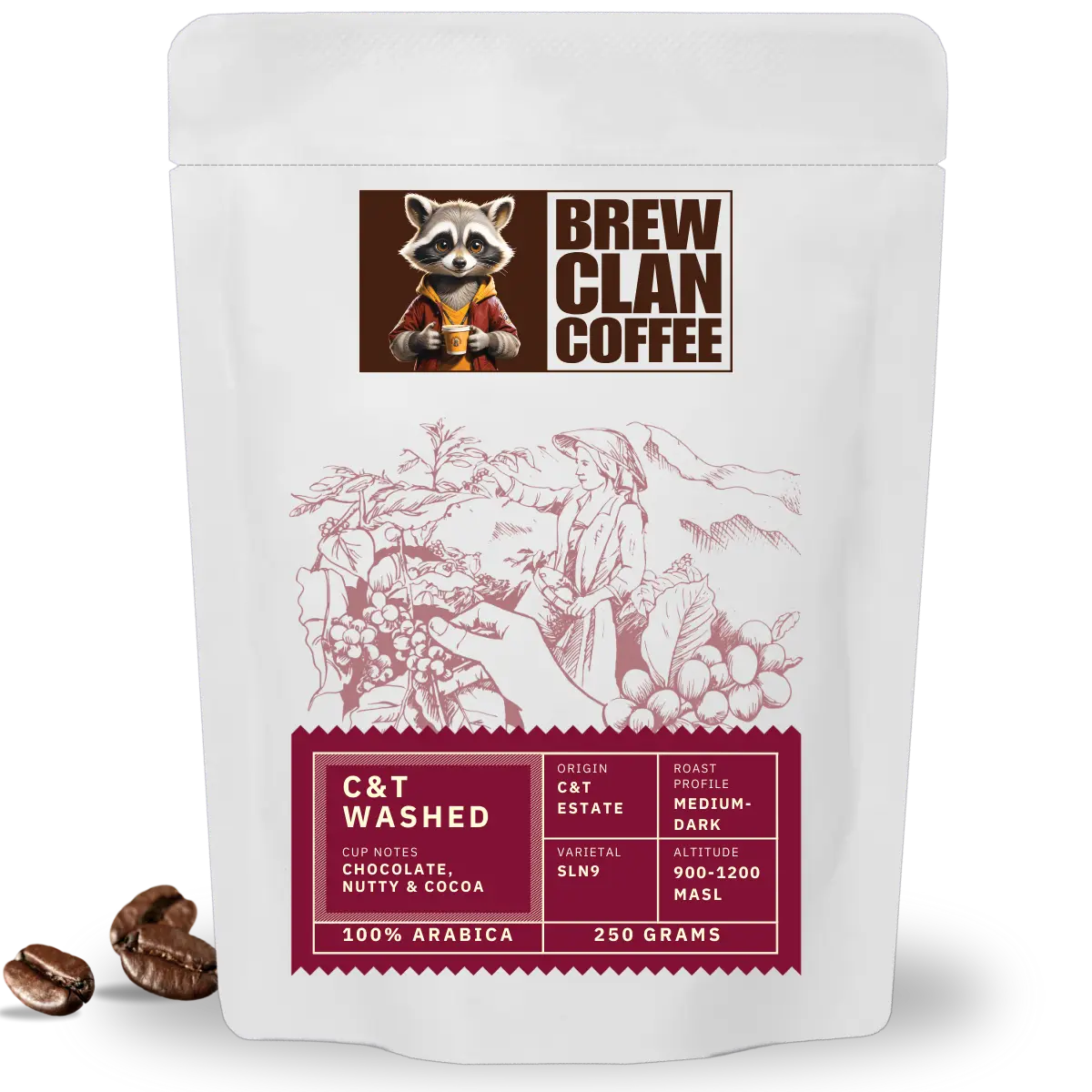 Buy C&T Estate Washed AA 100 percent Arabica Specialty coffee